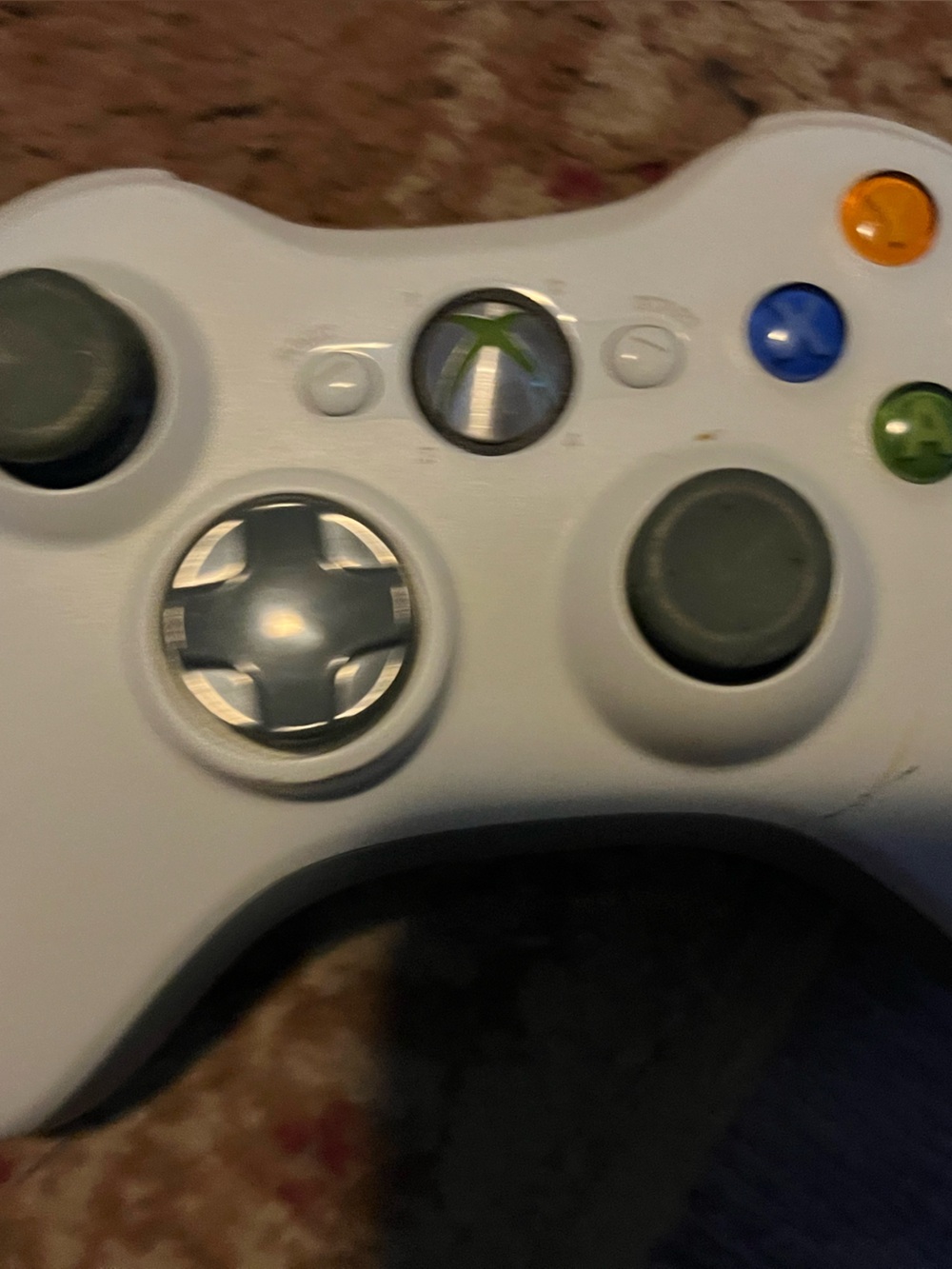 Official Microsoft Xbox 360 Wireless Controller - Glossy White (Transforming D-P